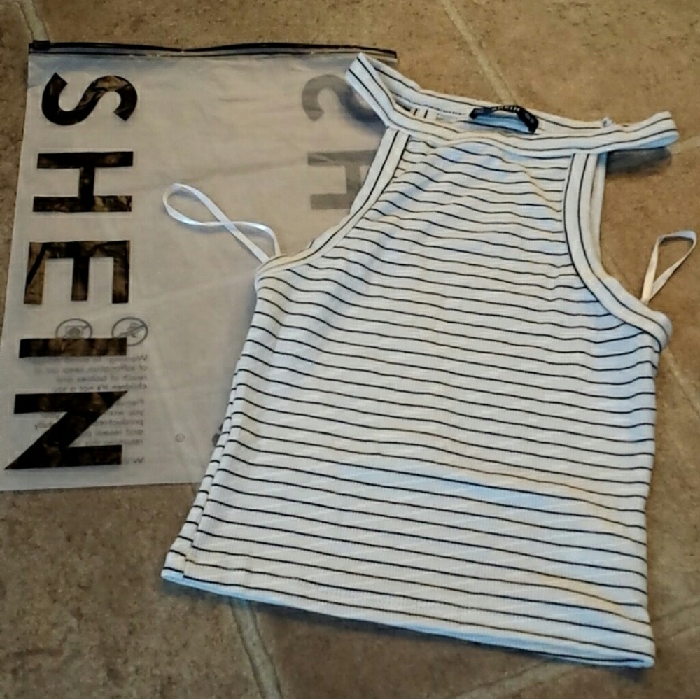 Stripped halter tank